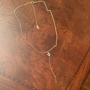 Ann Taylor Gold Lariat Necklace